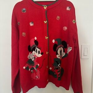 Disney Mickey and Minnie sweater size L